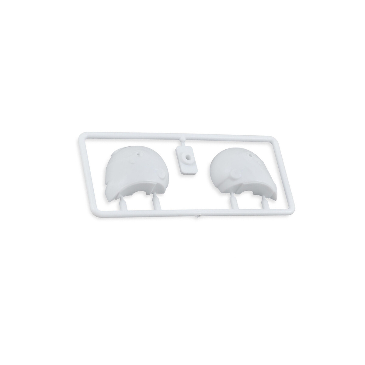 BittyDesign - White plastic Helmet for 1/10 F1 body shell...