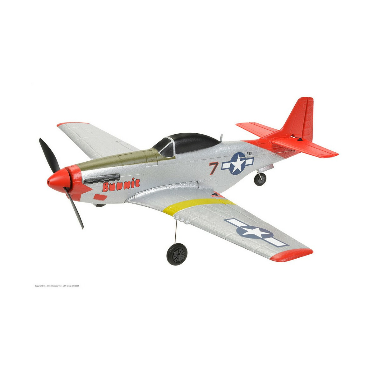 EZ-Wings - Mini P-51 Mustang - RTF - 450mm - 1+1 Li-Po...