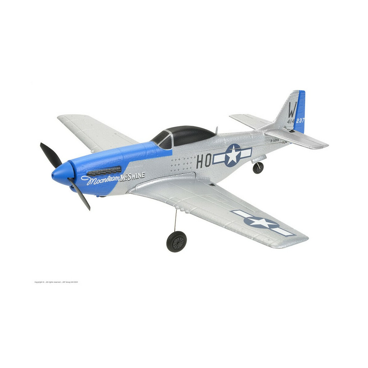 EZ-Wings - Mini P-51 Mustang - RTF - 450mm - 1+1 Li-Po...