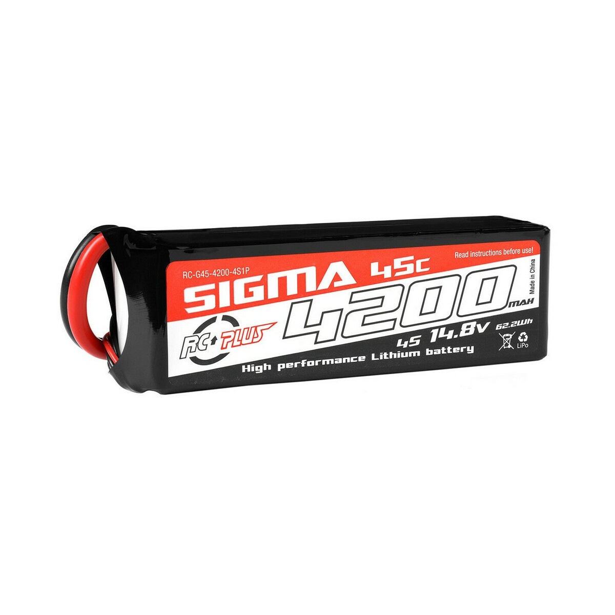 RC Plus - Li-Po Batterypack - Sigma 45C - 4200 mAh - 4S1P...