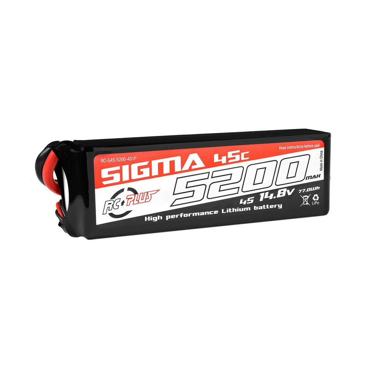 RC Plus - Li-Po Batterypack - Sigma 45C - 5200 mAh - 4S1P...