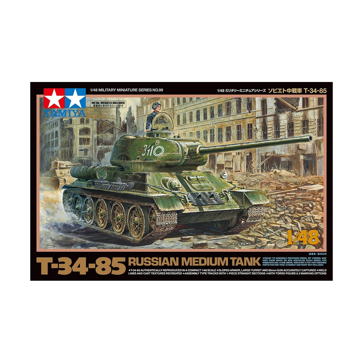 Tamiya 1:48 Rus. Mit. Pz. T-34/85 300032599