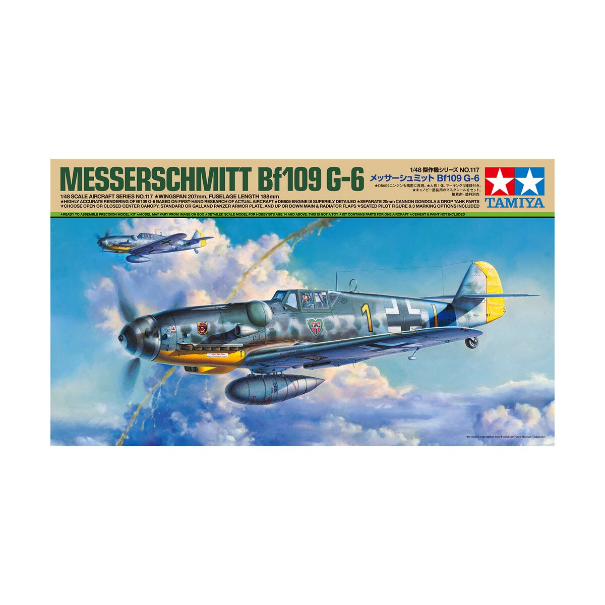 Tamiya 1:48 Dt. Bf109 G-6 Messerschm 300061117