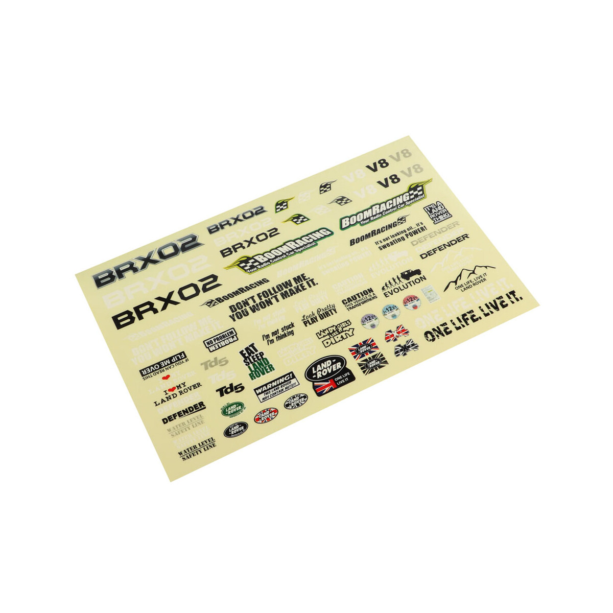 Boom Racing Decal Sticker for BRX02 Chassis for BRX02...