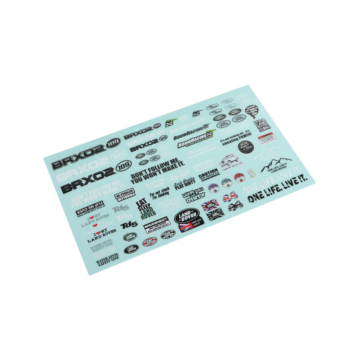 Boom Racing Decal Sticker for BRX02 109 Chassis for BRX02...