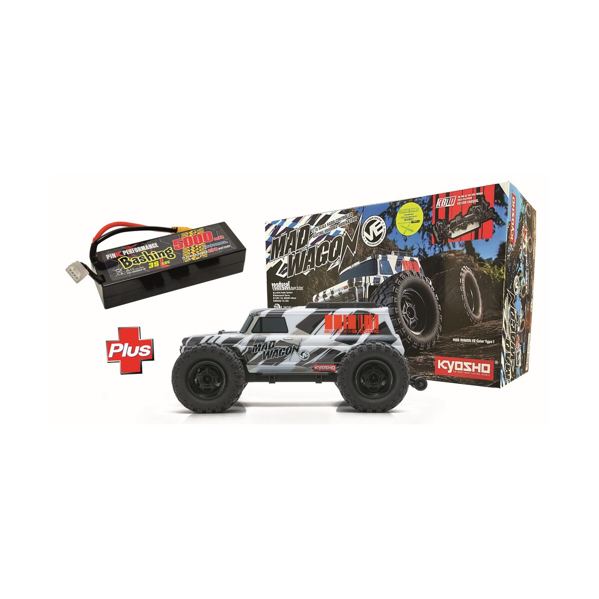 KYOSHO COMBO MadWagon T1 +Pink Performance PP3-3S5000LP-M...