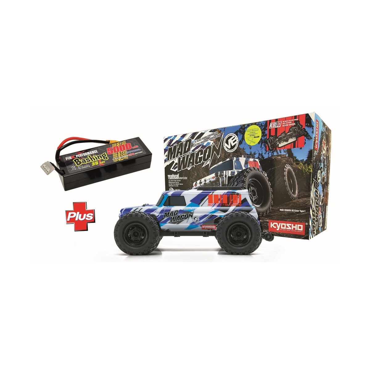 KYOSHO COMBO MadWagon T2 +Pink Performance PP3-3S5000LP-M...