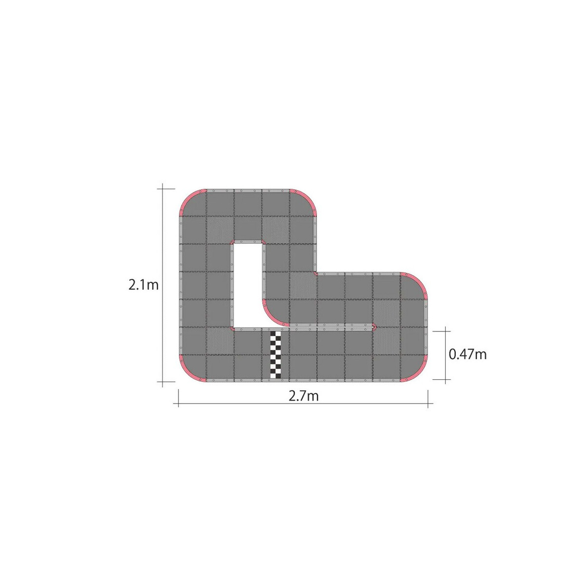 KYOSHO Mini-Z Grand Prix Circuit 30 Urethane (48pcs -...