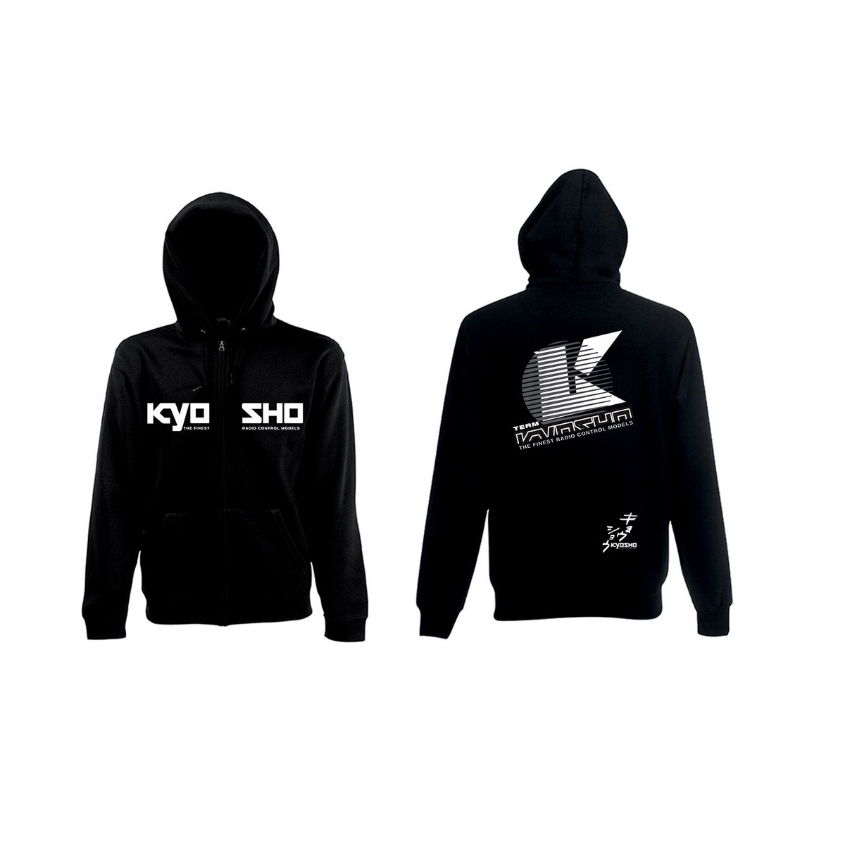 KYOSHO Sweatshirt Kapuze Schwarz mit Reissverschluss 2022...