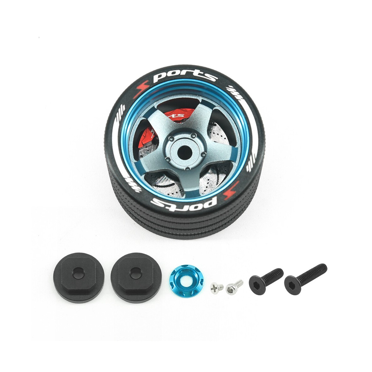 TSP-Racing Aluminum RC Sender Drehknopf 5 Star für...