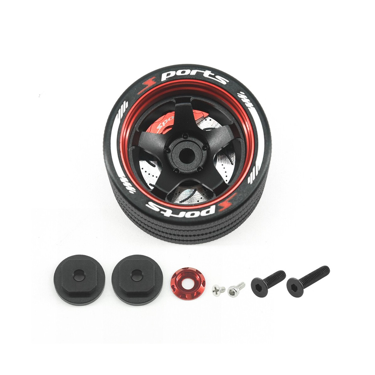 TSP-Racing Aluminum RC Sender Drehknopf 5 Star für...