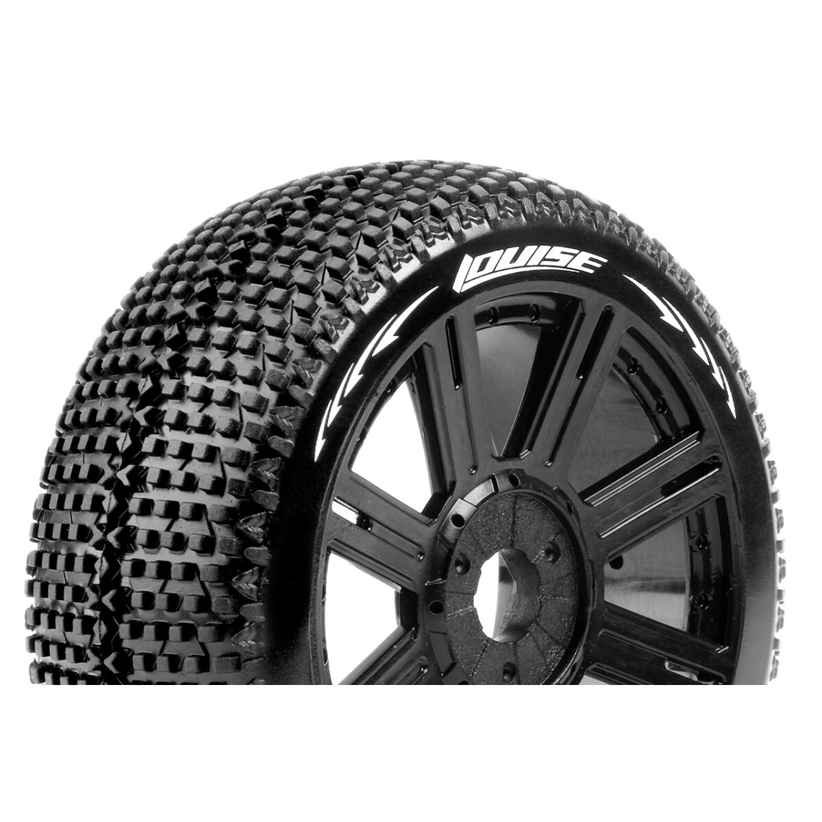 Louise RC - B-TURBO - 1-8 Buggy Tire Set - Mounted -...