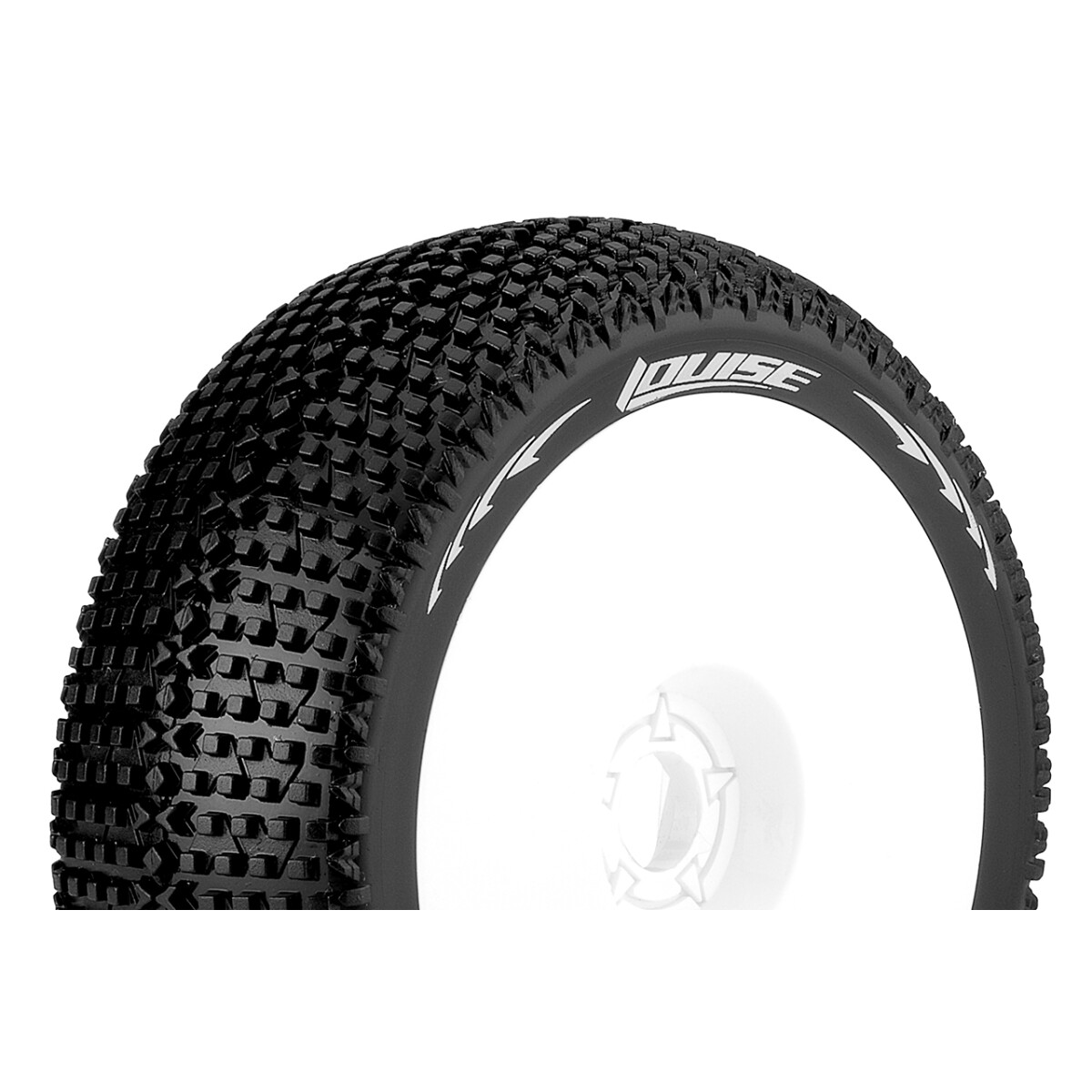 Louise RC - B-TURBO - 1-8 Buggy Tire Set - Mounted -...