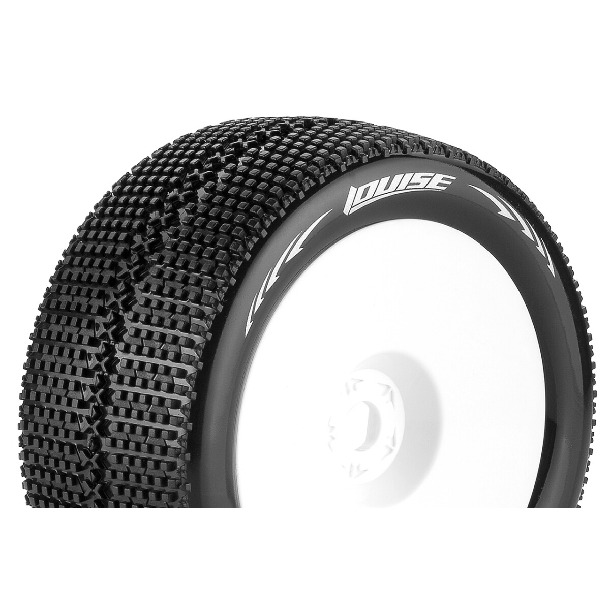 Louise RC - T-TURBO - 1-8 Truggy Tire Set - Mounted -...