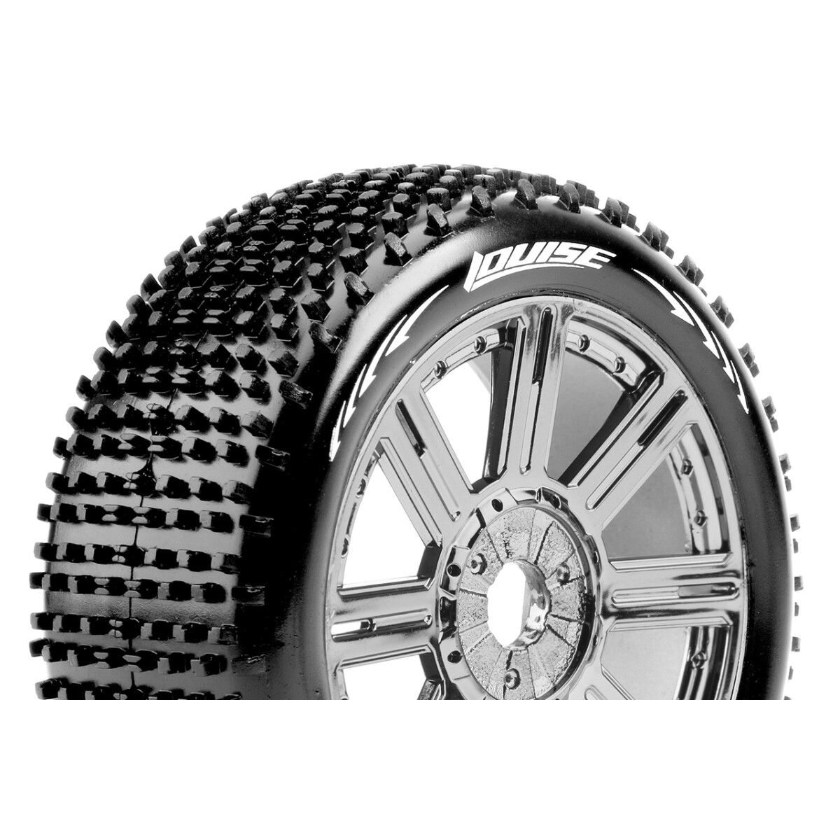 Louise RC - B-HORNET - 1-8 Buggy Tire Set - Mounted -...