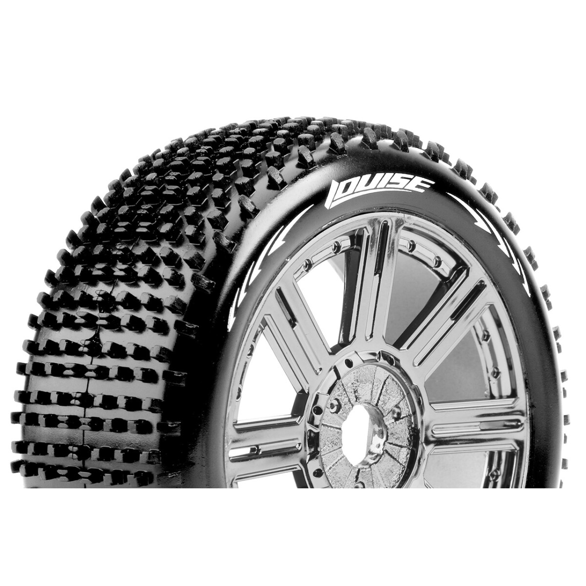 Louise RC - B-HORNET - 1-8 Buggy Tire Set - Mounted -...