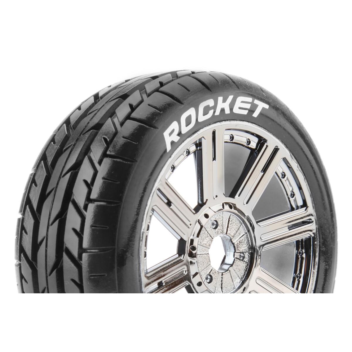 Louise RC - B-ROCKET - 1-8 Buggy Tire Set - Mounted -...