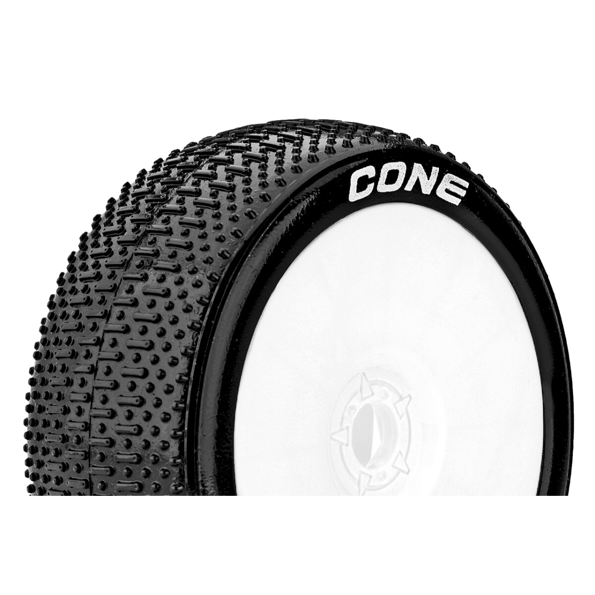 Louise RC - B-CONE - 1-8 Buggy Tire Set - Mounted - Super...