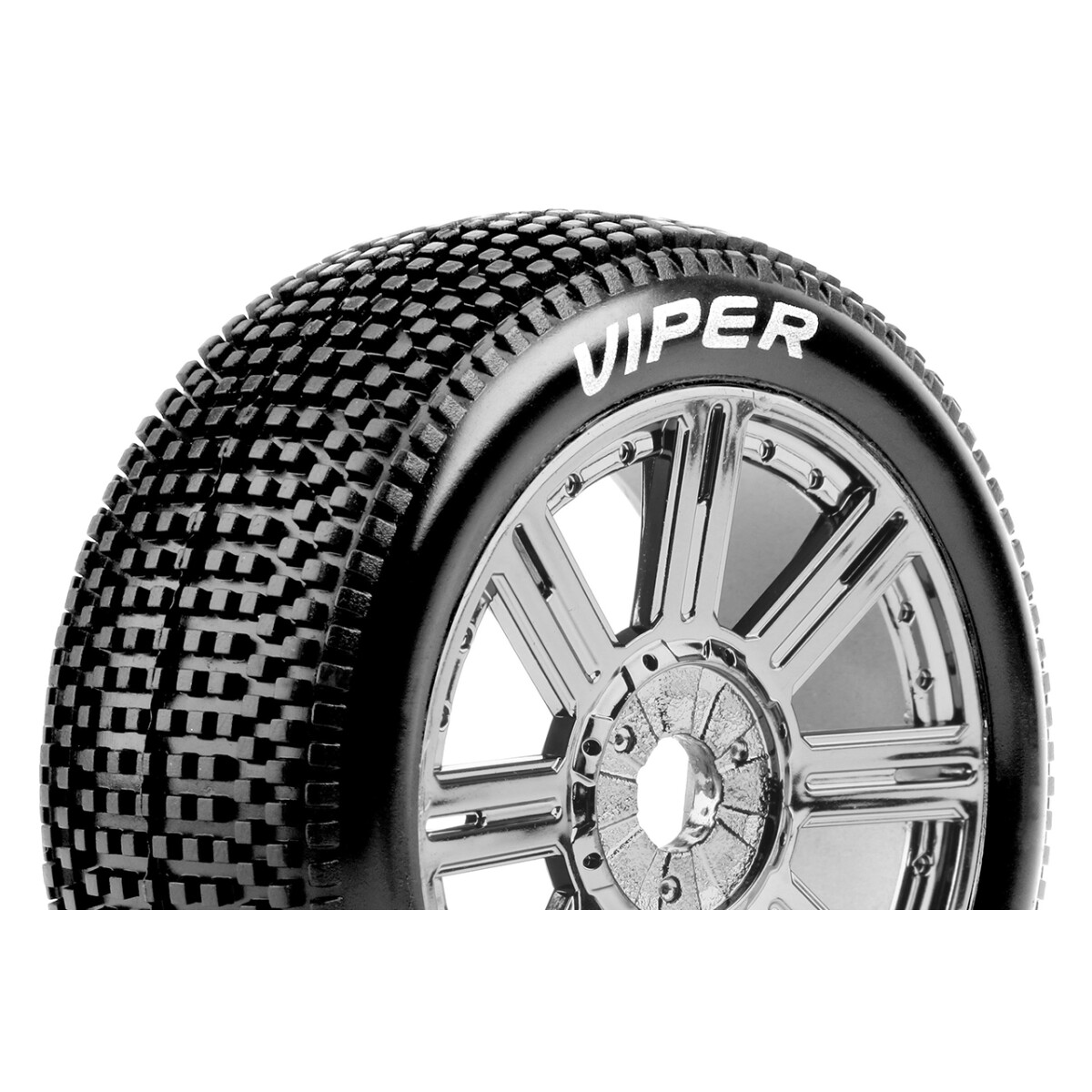 Louise RC - B-VIPER-JA - 1-8 Buggy Tire Set - Mounted -...