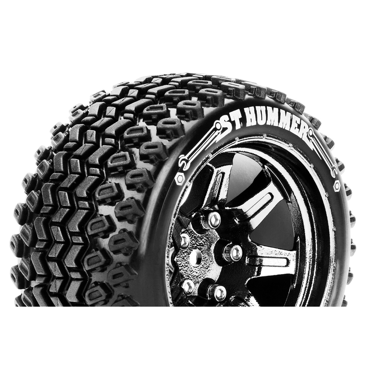 Louise RC - ST-HUMMER - 1-10 Stadium Truck Tire Set -...