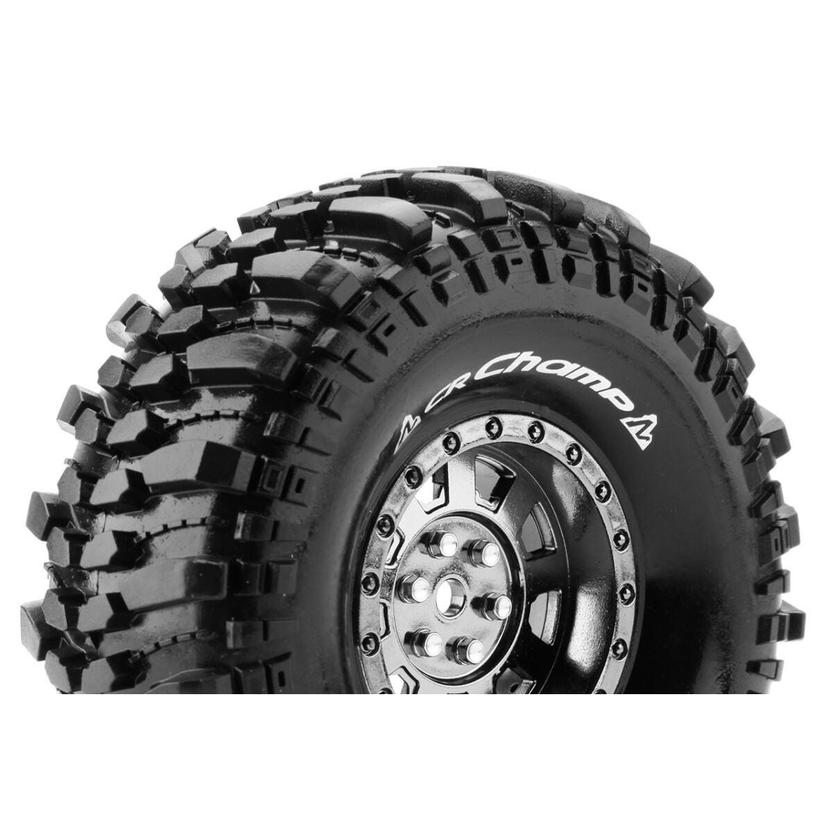 Louise RC - CR-CHAMP - 1-10 Crawler Tire Set - Mounted -...