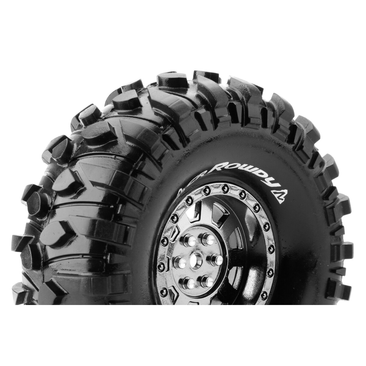 Louise RC - CR-ROWDY - 1-10 Crawler Tire Set - Mounted -...