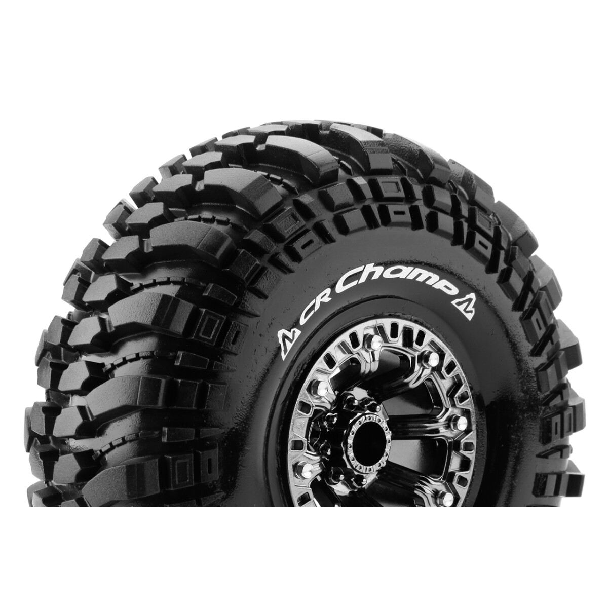 Louise RC - CR-CHAMP - 1-10 Crawler Tire Set - Mounted -...