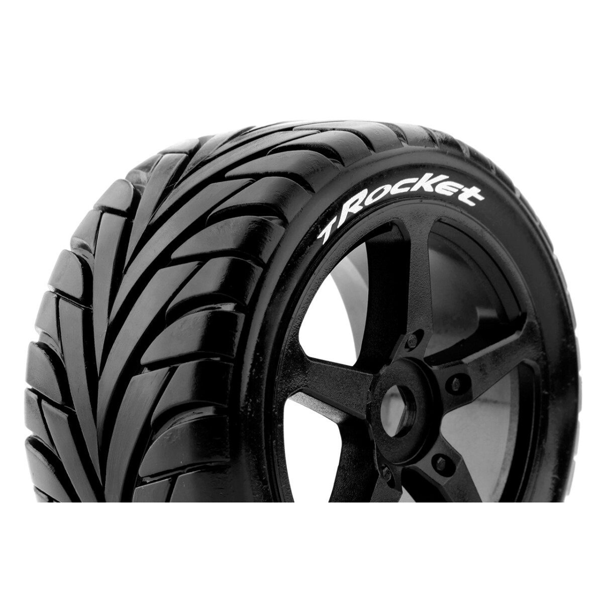 Louise RC - T-ROCKET - 1-8 Truggy Tire Set - Mounted -...