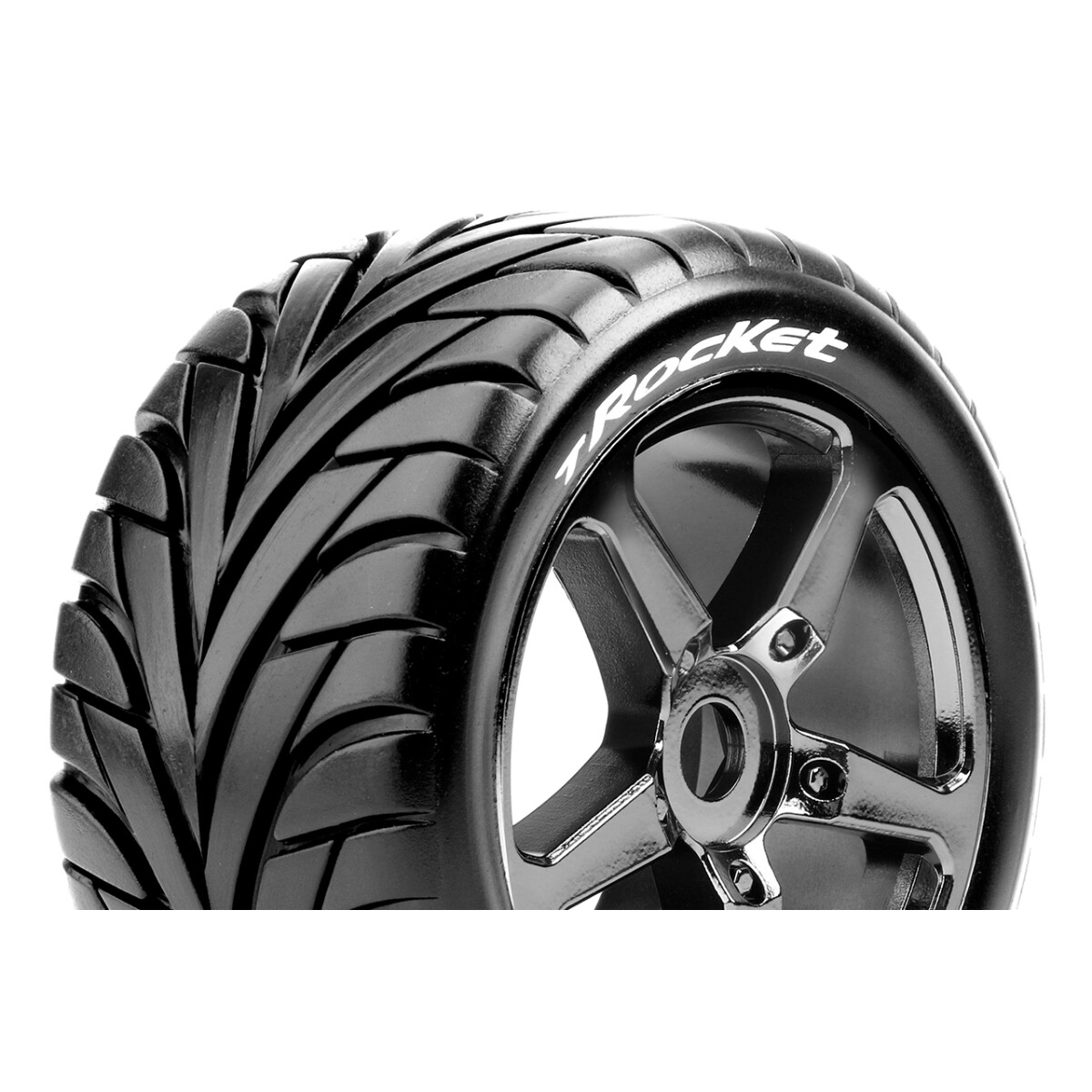 Louise RC - T-ROCKET - 1-8 Truggy Tire Set - Mounted -...