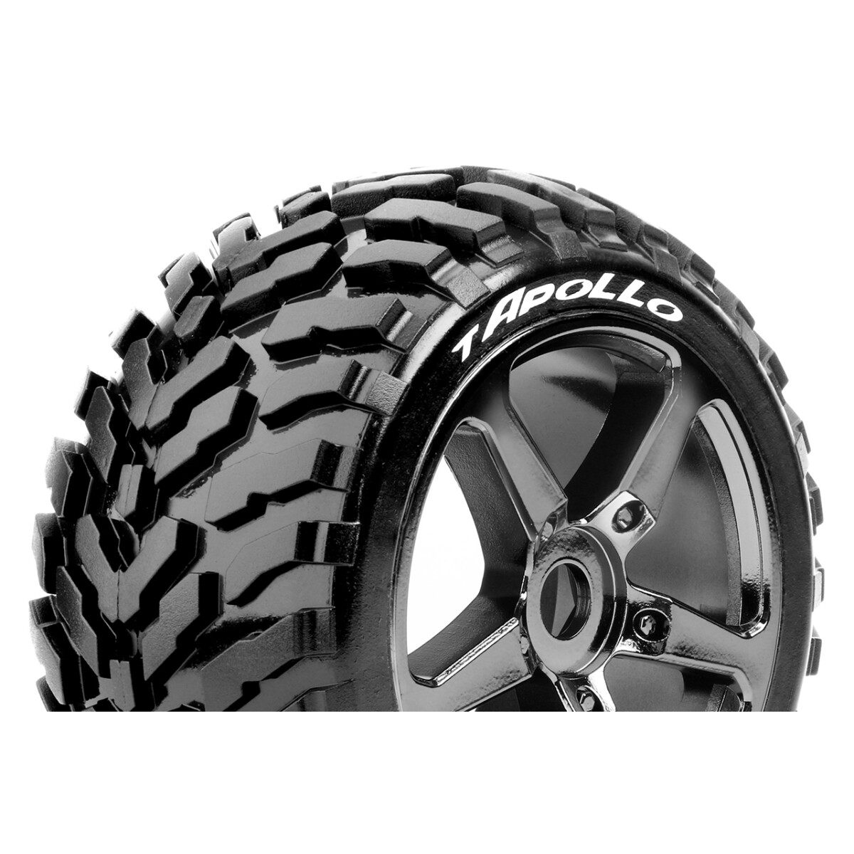 Louise RC - T-APOLLO - 1-8 Truggy Tire Set - Mounted -...