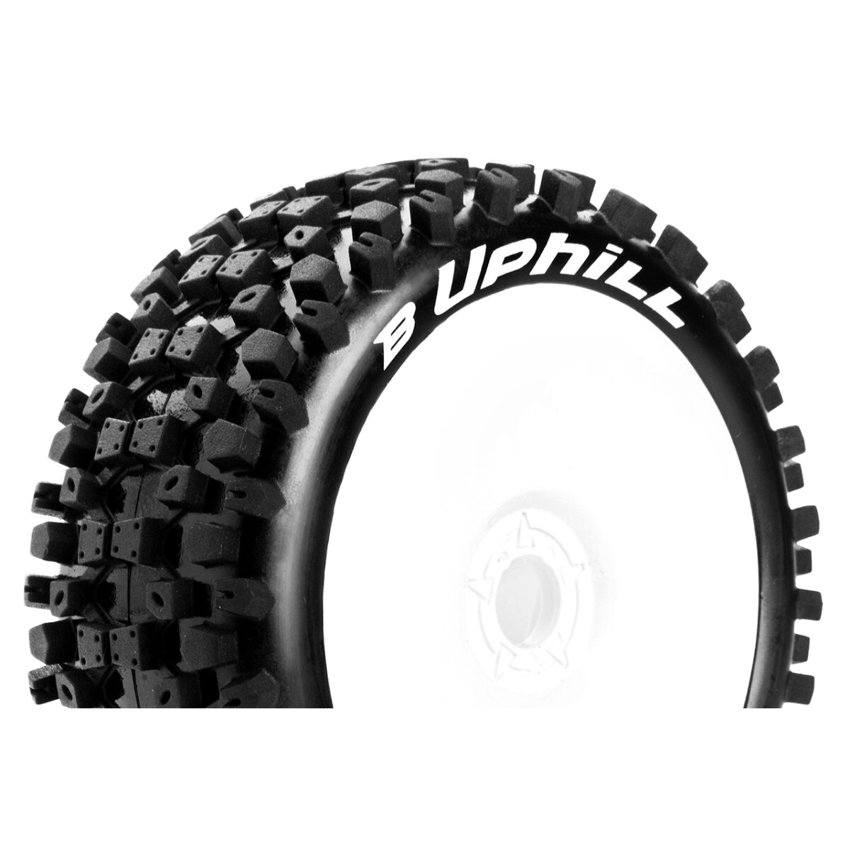 Louise RC - B-UPHILL - 1-8 Buggy Tire Set - Mounted -...