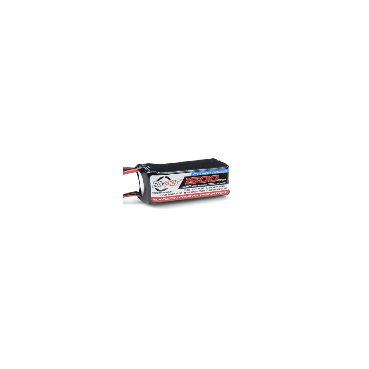 RC Plus - Li-Po Batterypack - Python Power 35C - 1500 mAh...