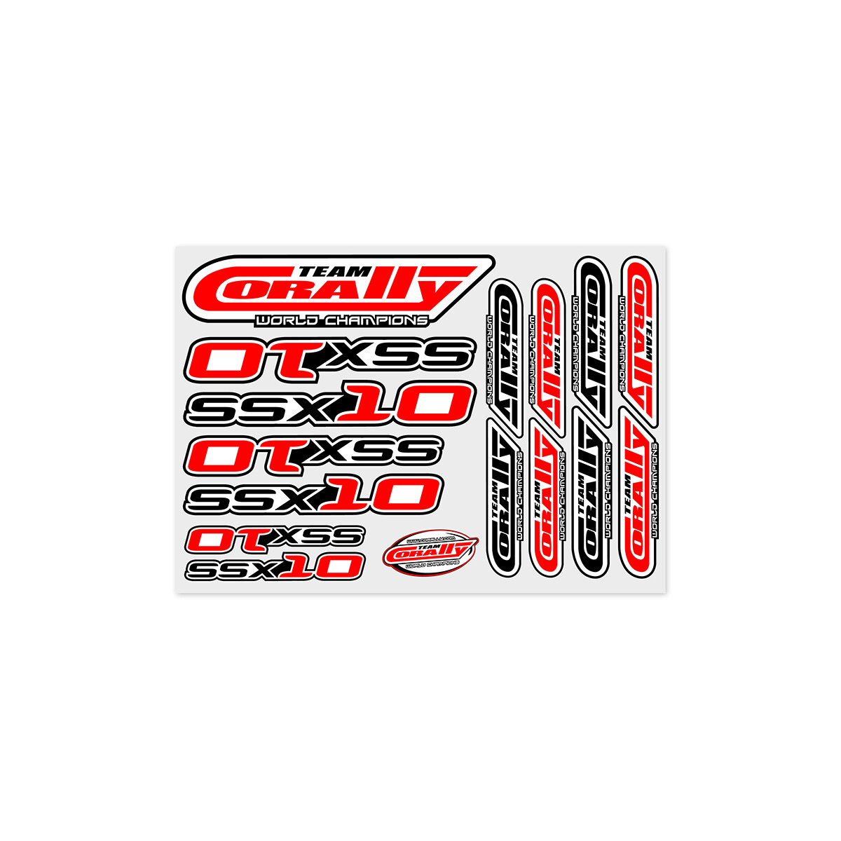 Team Corally - Stickersheet SSX-10 - Precut - 210x148mm -...