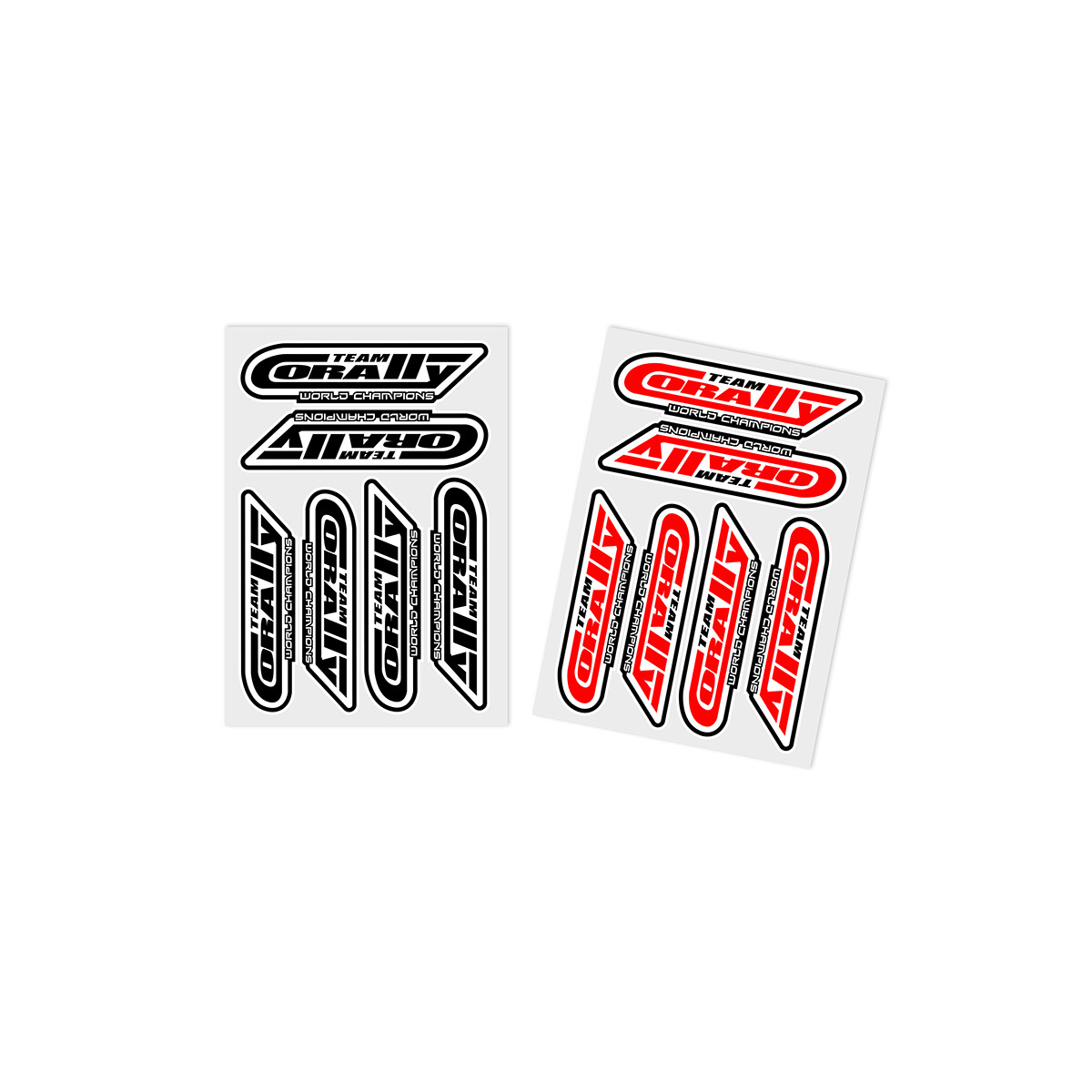 Team Corally - Sponsor Stickersheet CORALLY - Precut -...