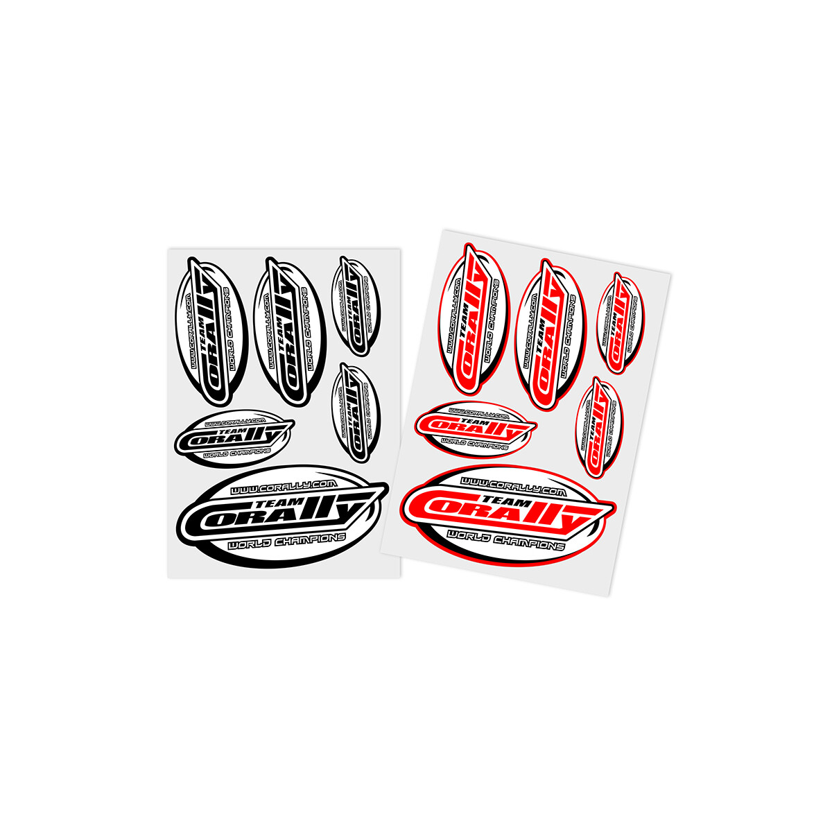 Team Corally - Sponsor Stickersheet CORALLY - Precut -...