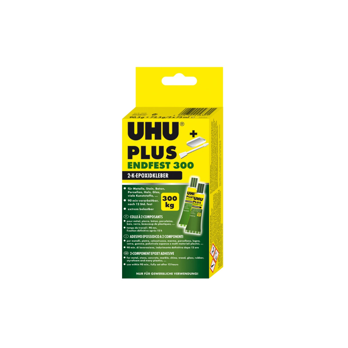 UHU - Plus Endfest 300 - 163 g (2x 75 ml) - Universal...