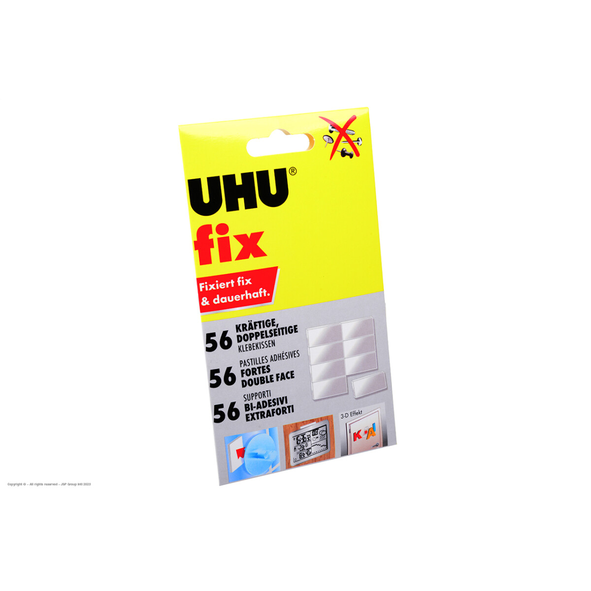 UHU - Fix - 56 pcs - Double-sided adhesive foam pads -...