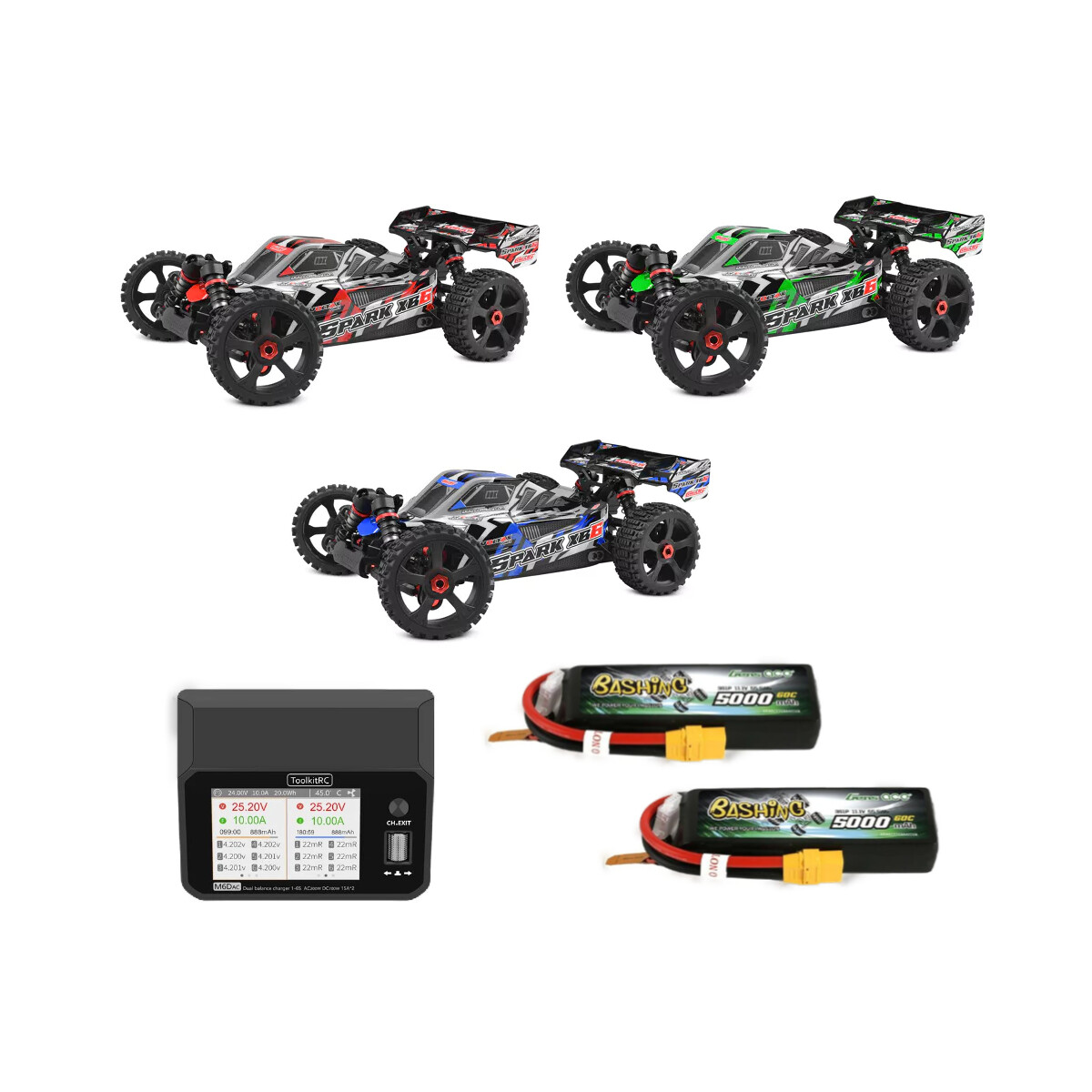 Team Corally - SPARK XB-6 - RTR - Blue - Brushless Power...