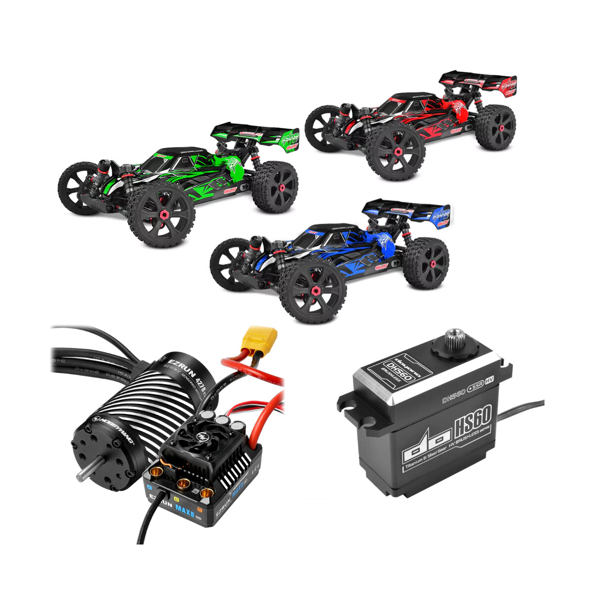 Asuga XLR 6s Roller Supercombo mit Max8 G2 2250kv +...