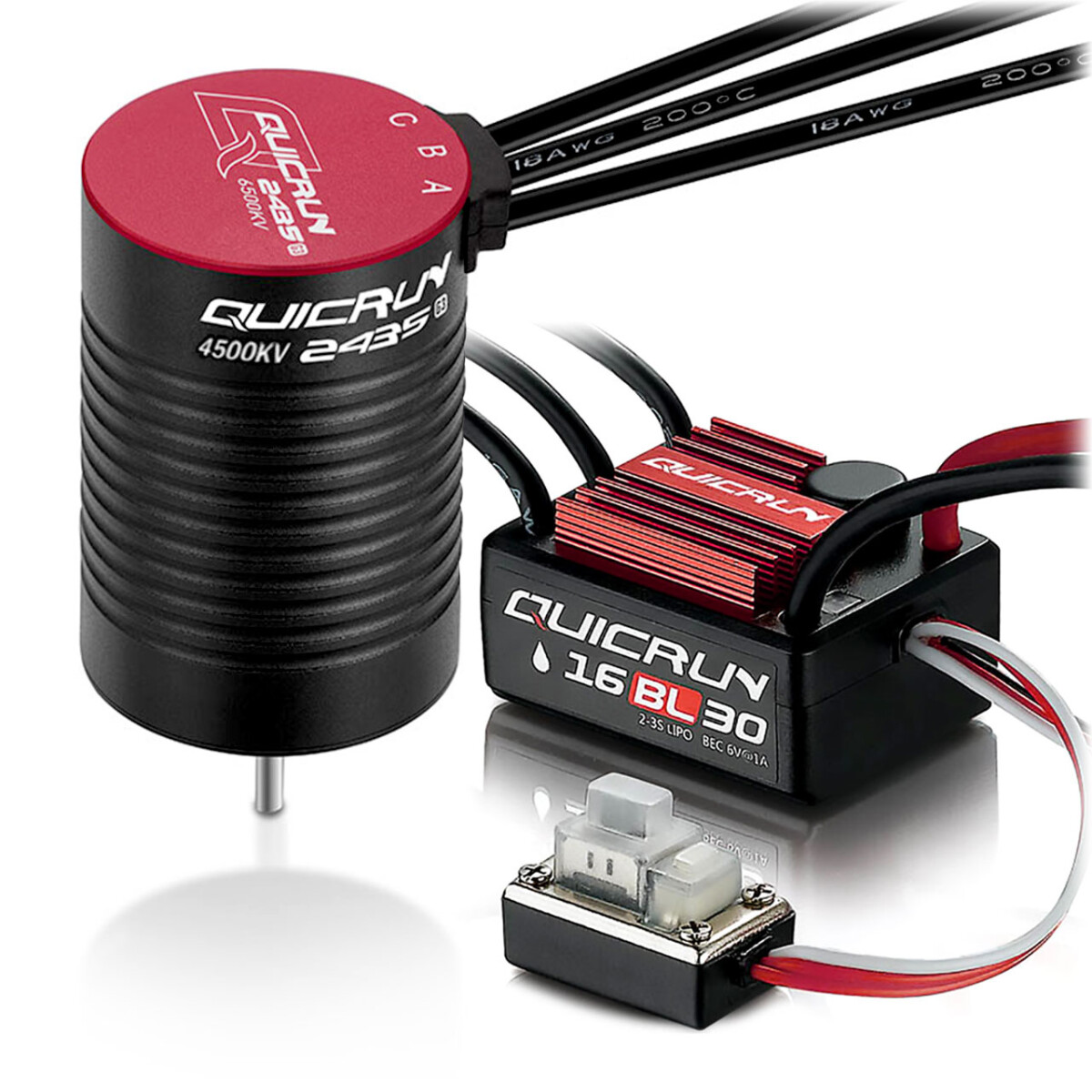 Hobbywing Combo WP16BL30 mit 2435SL-4500KV-G3 HW-38030000