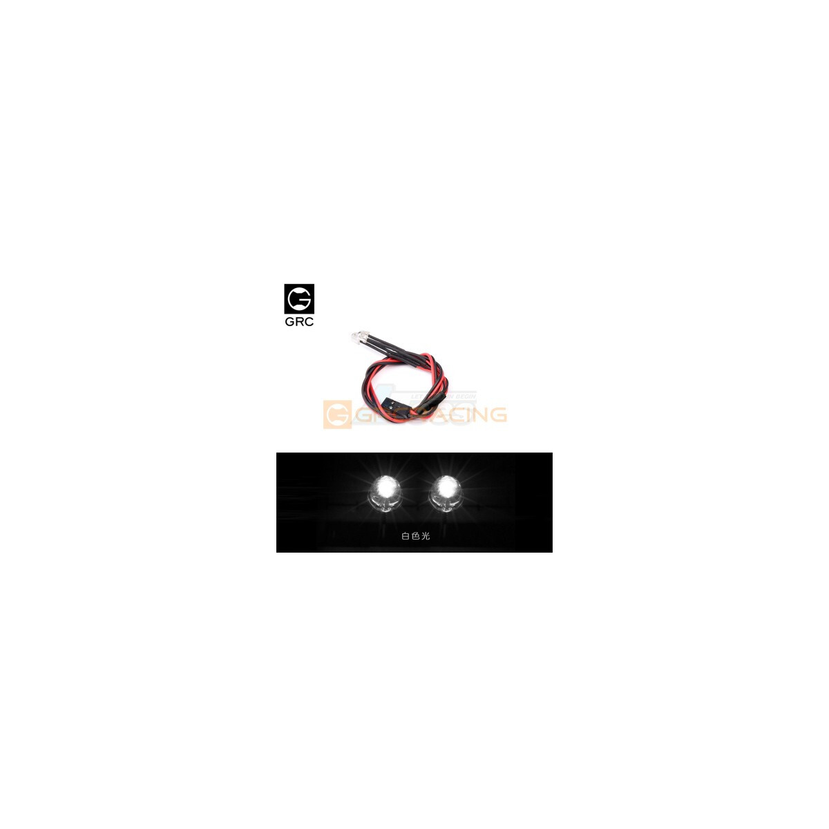 GRC 37.4V Two Short Head LED Lights for Square Spotlight...