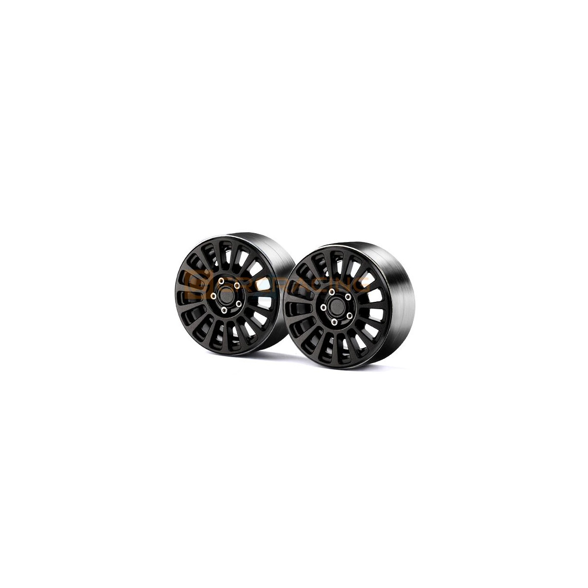 GRC 1.9 Aluminum Beadlock Wheel for RC Crawler (2) Black...