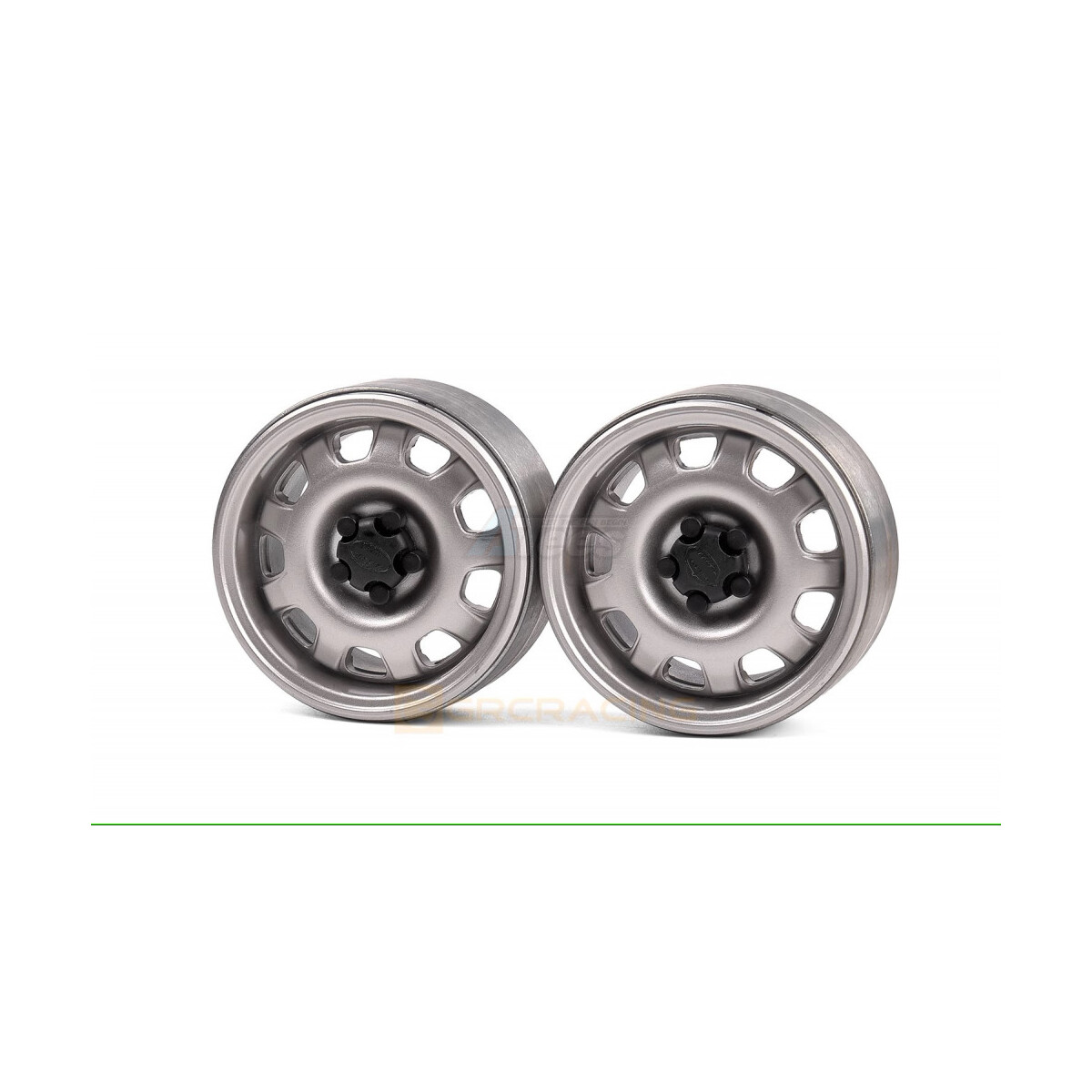 GRC 1.9 Metal Beadlock Wheel G10 (2) Silver GRC/G0130KS