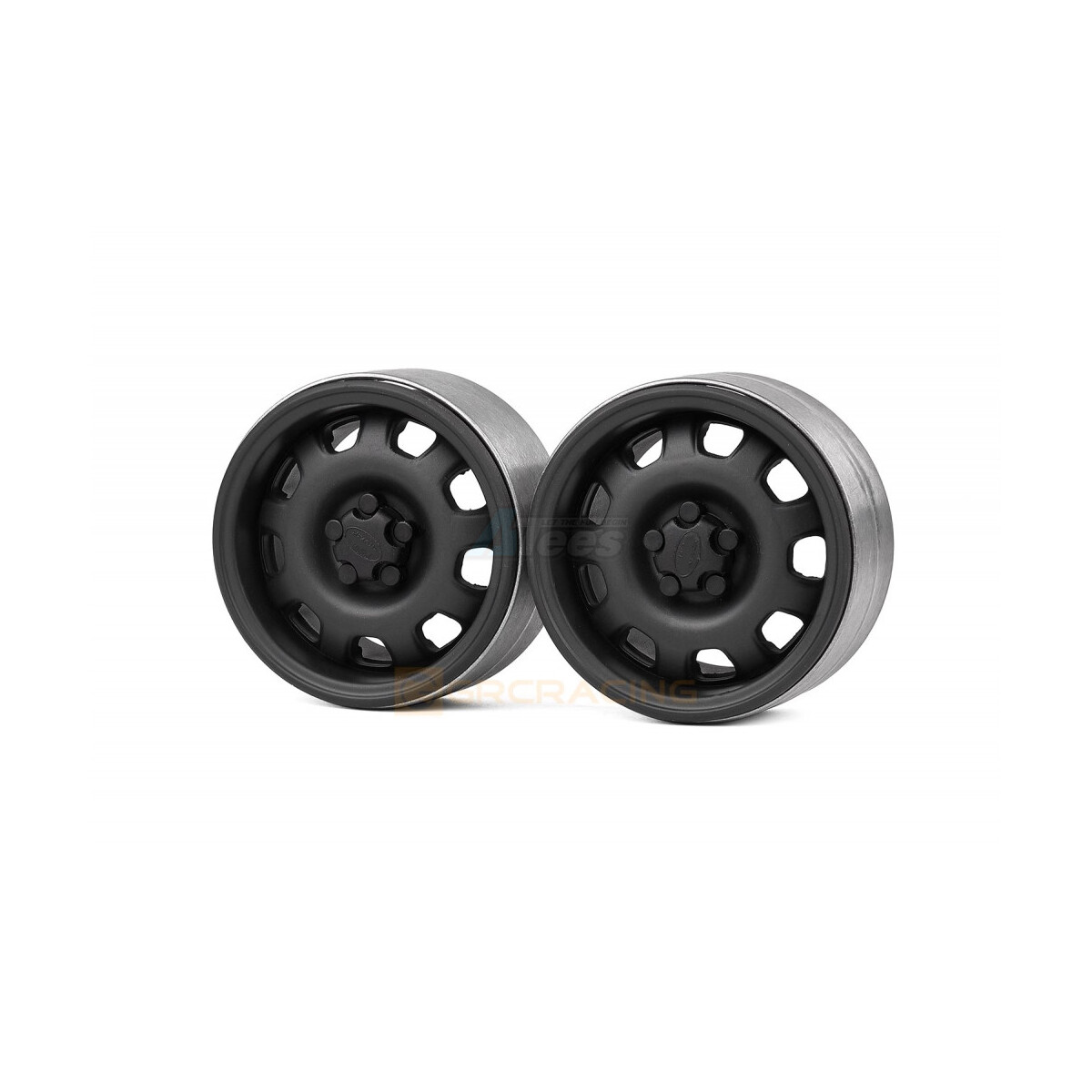 GRC 1.9 Metal Beadlock Wheel G10 (2) Black GRC/G0130KB