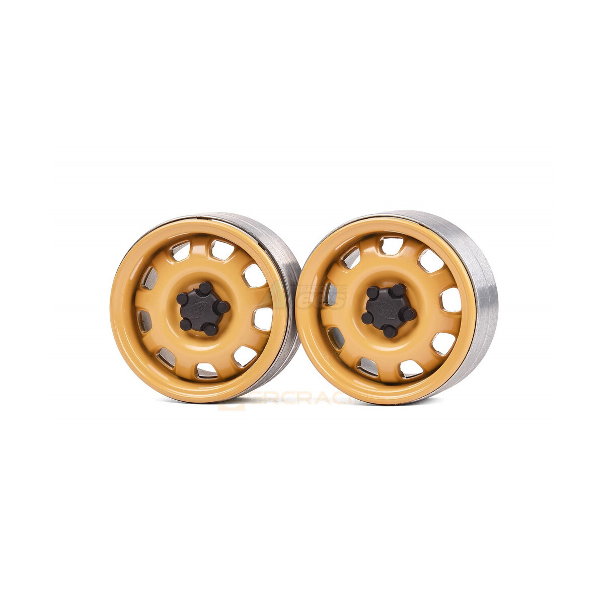 GRC 1.9 Metal Beadlock Wheel G10 (2) Yellow GRC/G0130KY