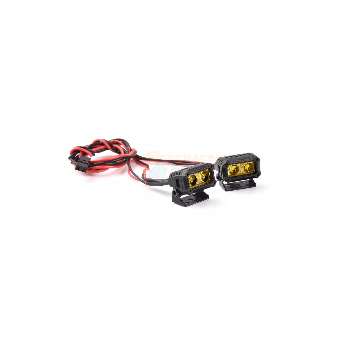 GRC 18mm Rectangular Spotlights #Double LED-Lens-Yellow...