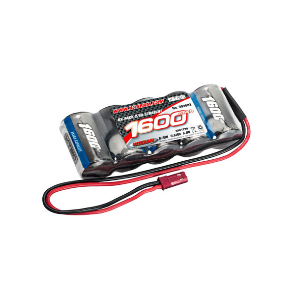 Lipo 7,4V 2300mAh RX-Pack, Straight 2/3A