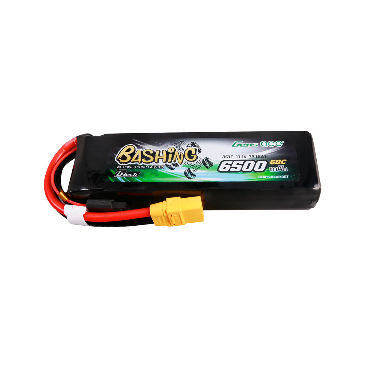 Gens ace G-Tech 6500mAh 11.1V 60C 3S Lipo Battery Pack...