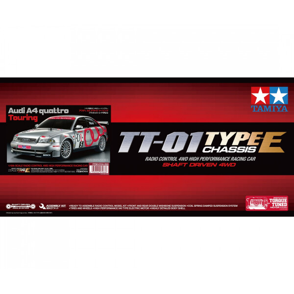 Tamyia 47414 1 10 RC Audi A4 Quattro Touring TT 01E 100 RTR Set