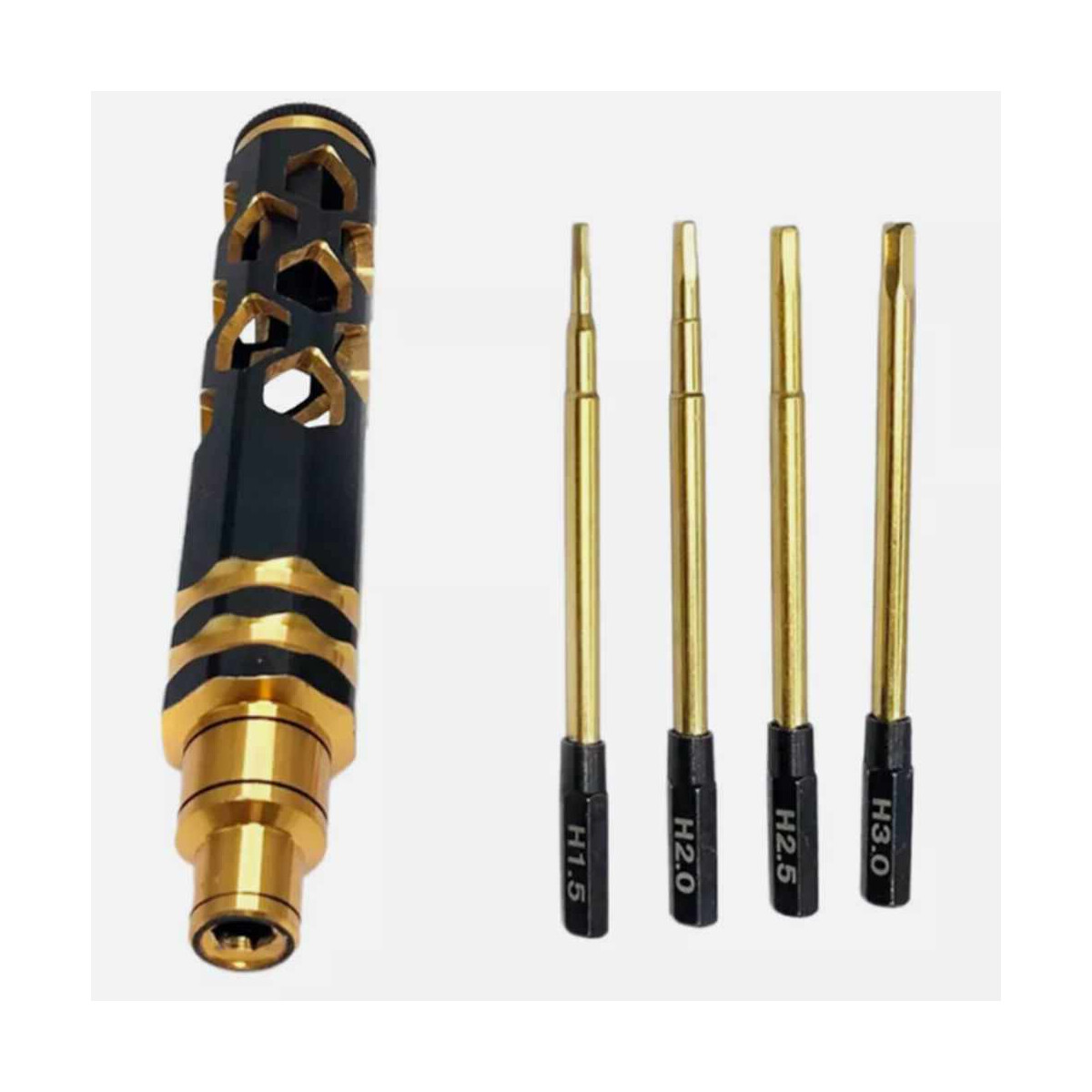 TSP-Racing 4 in 1 Tool Honneycomb Black & Golden...